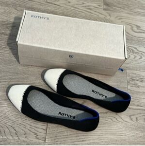 Rothy's Black and White Ballet Flat -  Size 9.5 Never Worn